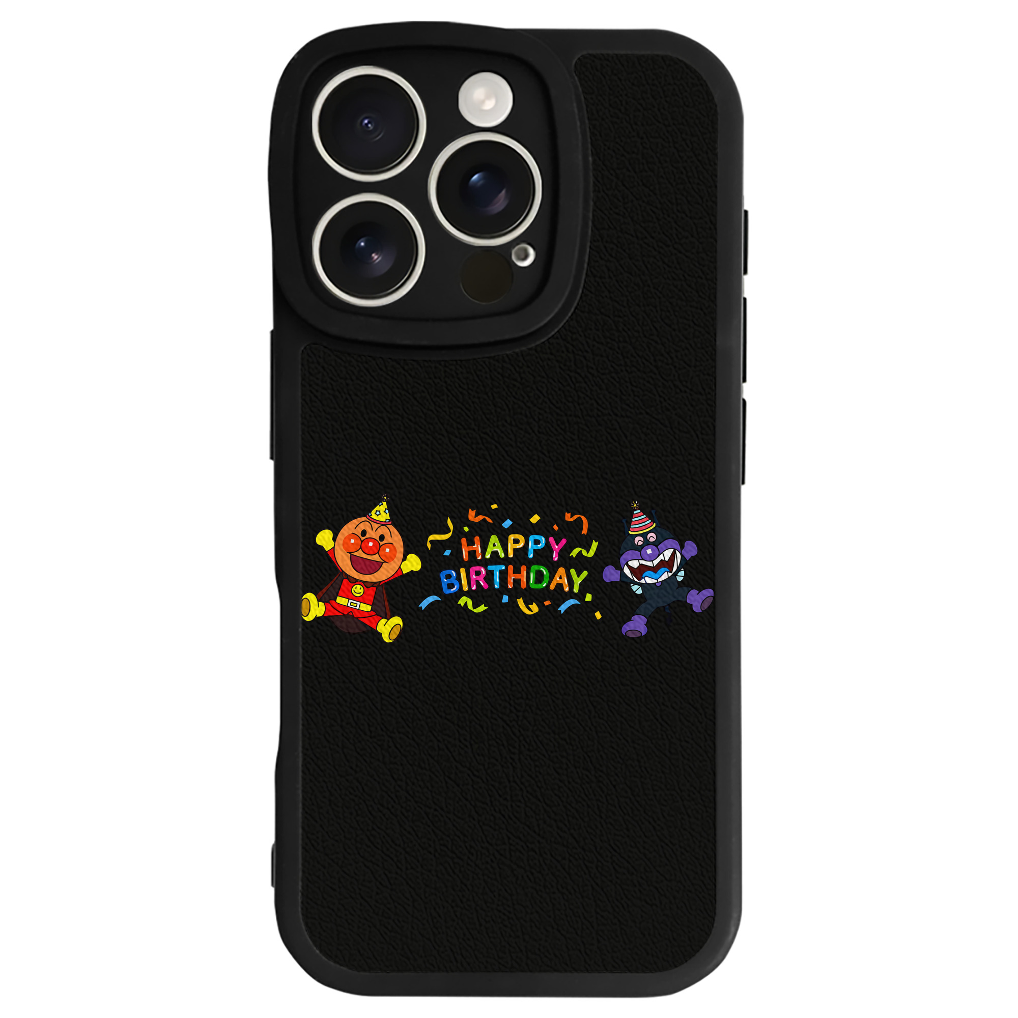 （画像用） アンパンマン Anpanman 【iPhone 16シリーズ対応】シリコンスマホケース（レザー調） 材質：シリコン